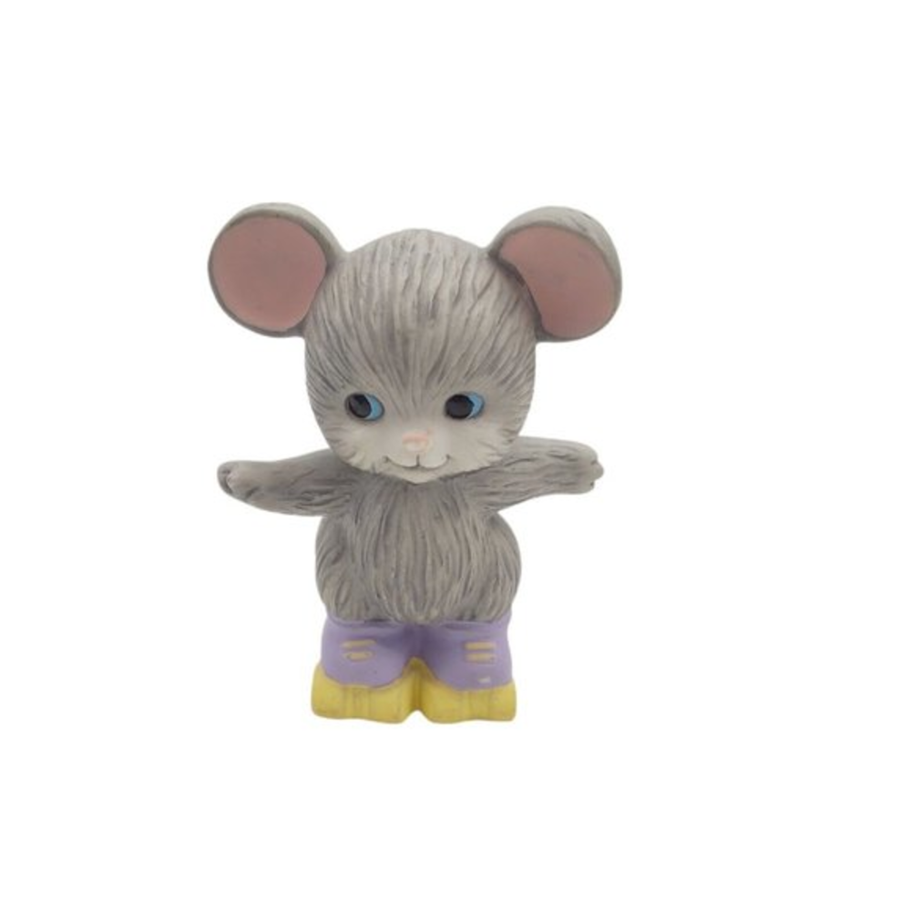 1992 Avon Best Buddies Mouse Porcelain Figurine Cute ‎ Little Cake Topper